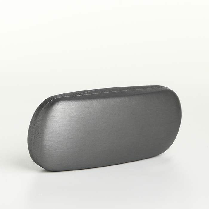 Футляр для очков на хлопушке, длина 16 см, цвет серый