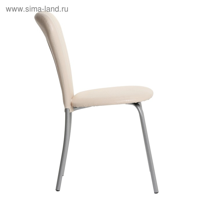 Стул Стул "Кафе-2", Серебристый металлик/Молочная рептилия