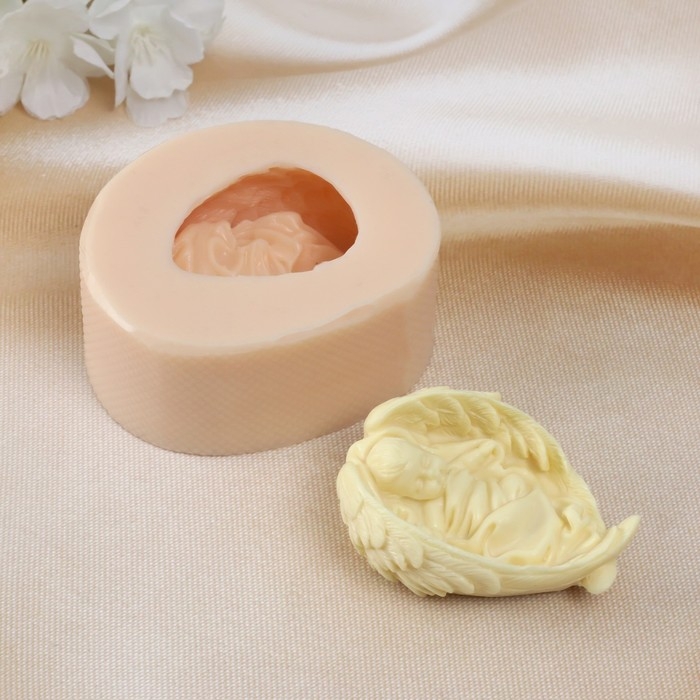 Молд силиконовый Молд силиконовый "Ангел младенец" 6,5х5х2,5 см