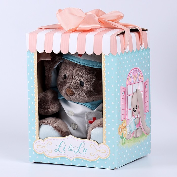 Мягкая игрушка "Зайка Li доктор ", заяц, 25 см