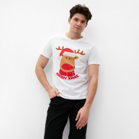 Футболка мужская KAFTAN "Merry Xmas" размер 54