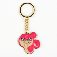 Брелок новогодний, для ключей, металлический &laquo;Змейка&raquo; 3,5 х 8,5 см