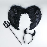 Карнавальный набор &laquo;Чёртик&raquo;, крылья, ободок, трезубец