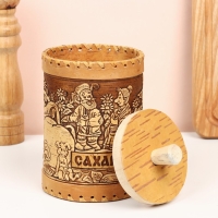 Туес &laquo;Деревня", сахар, 10 х 10 х 14 см