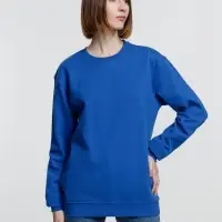 Свитшот унисекс Columbia, ярко-синий, размер XL