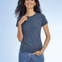 Футболка женская Imperial Fit Women бордовый меланж, размер M