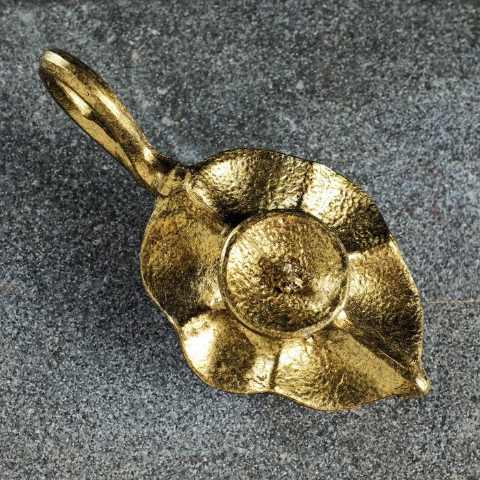 Подсвечник Подсвечник "Лампа" золото 6х7х15см