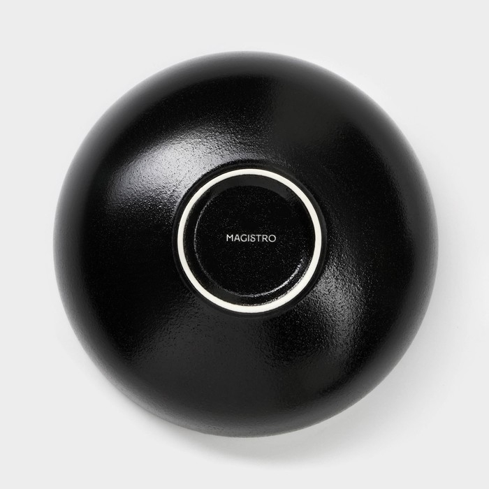 Набор салатников керамических Magistro Carbon, 3 предмета: d=11/16/19,5 см, 250/650/1,2 л Набор салатников керамических Magistro Carbon, 3 предмета: d=11/16/19,5 см, 250/650/1,2 л