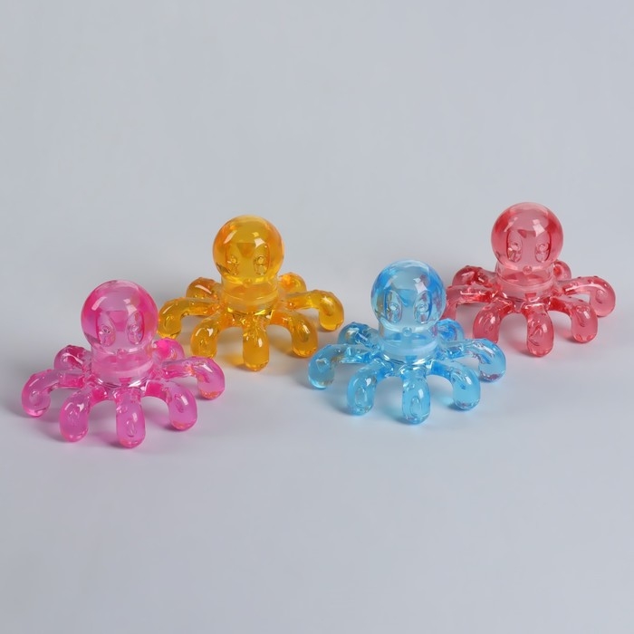 Массажёр «Осьминог», универсальный, 11 × 9 × 8см, цвет МИКС Массажёр «Осьминог», универсальный, 11 × 9 × 8см, цвет МИКС