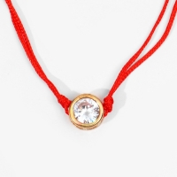 Новый год! Браслет «Новогодний» страза крупная, цвет красный с золотом, 7см Новый год! Браслет «Новогодний» страза крупная, цвет красный с золотом, 7см