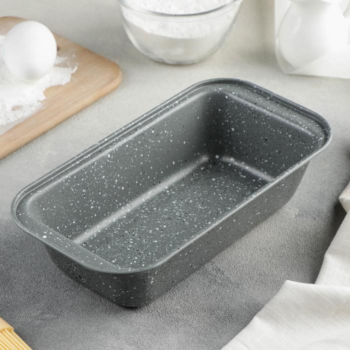 Форма для выпечки &laquo;Элин Мрамор&raquo;, 25&times;13&times;6 см, антипригарное покрытие, цвет серый