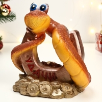 Фигура "Змея Удача" 23х23х28см