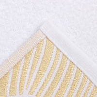 Полотенце махровое Love Life "Leaves" 50*90 см, белый, 100% хл, 360 гр/м2 Полотенце махровое Love Life "Leaves" 50*90 см, белый, 100% хл, 360 гр/м2