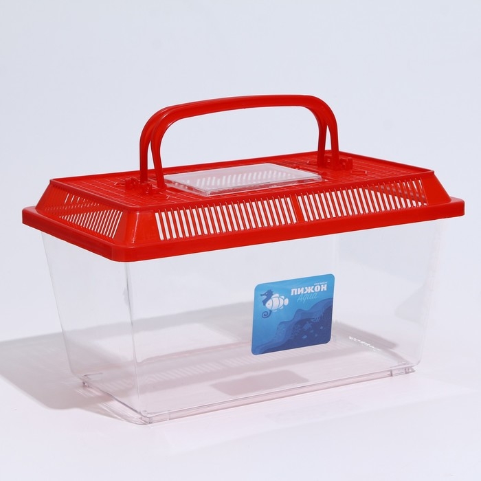 Переноска прямоугольная, 26,5 х 16,5 х 17 см, красный Переноска прямоугольная, 26,5 х 16,5 х 17 см, красный