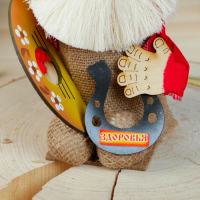 Оберег-домовой "Кузя в кепке, с гуслями", 21х15х11 см МИКС