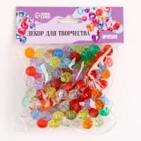 Кристаллы пластиковые декоративные, набор 140 г, размер 1 шт. &mdash; 1 &times; 1,5 см, цвет МИКС