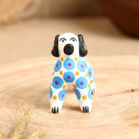 Дымковская игрушка "Собака синяя" 7 см Дымковская игрушка "Собака синяя" 7 см