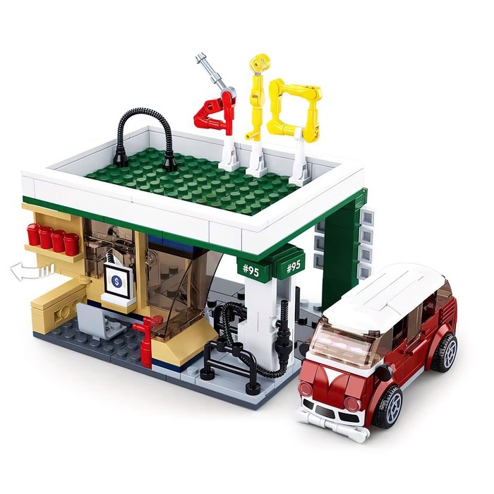 Конструктор Город &laquo;Заправка&raquo;, 322 детали