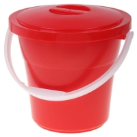 Ведро пищевое с крышкой &laquo;Евро&raquo;, 12 л, особопрочное, цвет МИКС