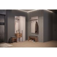 Прихожая Чарли 5, 898х355х2205, Кашемир/Авелано