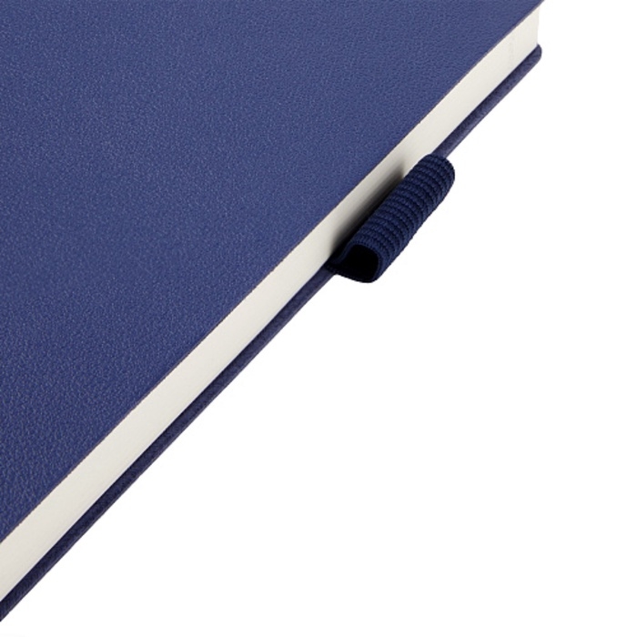 Ежедневник недатированный А5, 128 листов GRAND, интегральная обложка из искусственной кожи, ляссе, кремовый блок 70 г/м2, синий