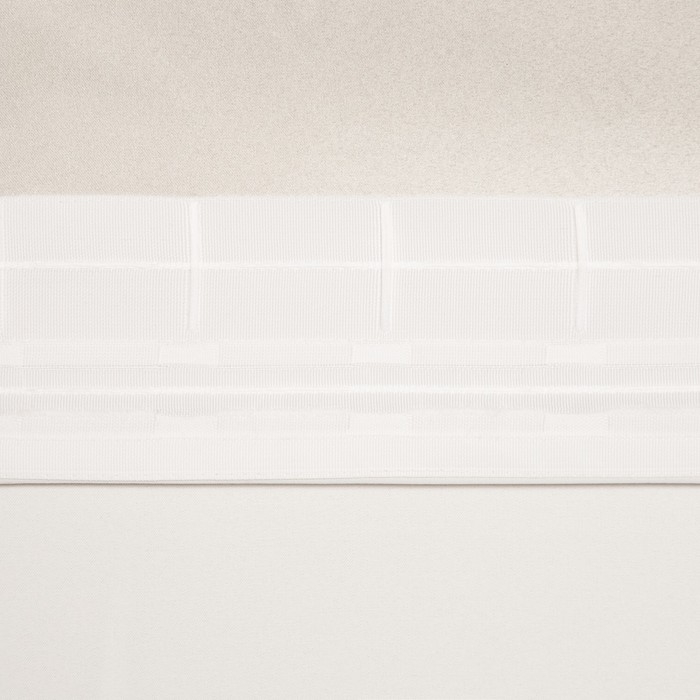 Штора портьерная &laquo;Этель&raquo; 250&times;265 см, двусторонний блэкаут, цвет Белый, пл. 240 г/м&sup2;, 100% п/э