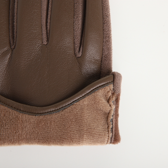 Перчатки женские, безразмерные, без утеплителя, цвет коричневый Перчатки женские, безразмерные, без утеплителя, цвет коричневый