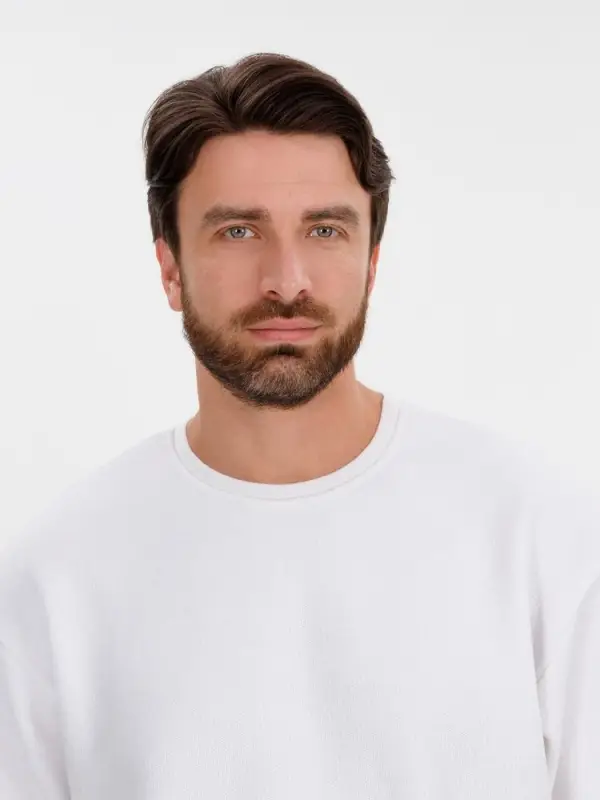 Джемпер с коротким рукавом Siluetti Volumica, молочно-белый, размер XS/S Джемпер с коротким рукавом Siluetti Volumica, молочно-белый, размер XS/S