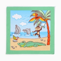 Набор носовых платков Крошка Я "Крокодил" 30*30 см-12 шт, 100% хлопок Набор носовых платков Крошка Я "Крокодил" 30*30 см-12 шт, 100% хлопок