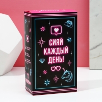 Новогодний подарочный набор косметики «Сияй каждый день», гель для душа во флаконе виски 250 мл и бомбочки для ванны 4 х 40 г, Новый Год Новогодний подарочный набор косметики «Сияй каждый день», гель для душа во флаконе виски 250 мл и бомбочки для ванны 4 х 40 г, Новый Год