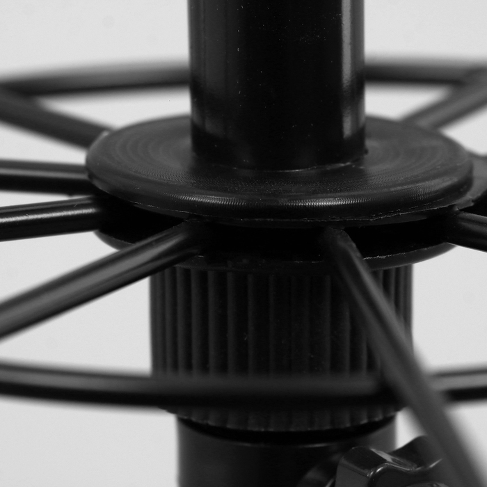 Вертушка, 5 ярусов по 10 крючков, 44&times;44&times;165, цвет чёрный