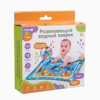 Акваковрик надувной развивающий водный «Морские жители», 65x50 см + игрушка В ПОДАРОК Акваковрик надувной развивающий водный «Морские жители», 65x50 см + игрушка В ПОДАРОК