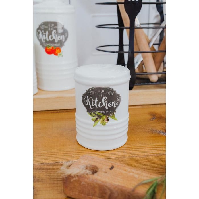 Набор для специй Доляна &laquo;Гурман&raquo;, 2 предмета: солонка, перечница, 120 мл