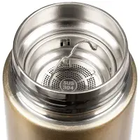 Смарт-бутылка с заменяемой батарейкой Long Therm, золотистая Смарт-бутылка с заменяемой батарейкой Long Therm, золотистая