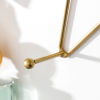 Крючки декоративные металл с полочкой "Золотая звезда" 28х9х28 см Крючки декоративные металл с полочкой "Золотая звезда" 28х9х28 см