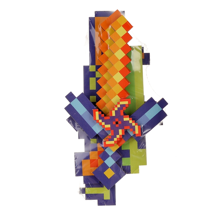 Деревянное оружие детское сувенирное &laquo;Пиксели&raquo;, 5 предметов