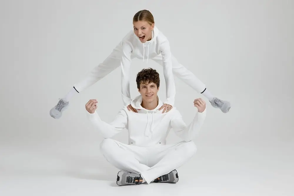 Худи унисекс Begi, молочно-белое, размер XXL