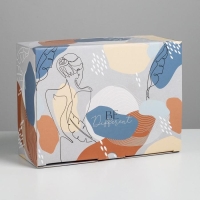 Коробка подарочная сборная, упаковка, «Силуэт», 26 х 19 х 10 см Коробка подарочная сборная, упаковка, «Силуэт», 26 х 19 х 10 см