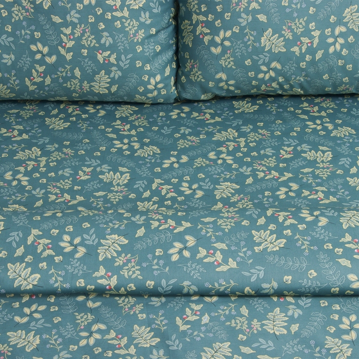 Постельное бельё LoveLife евро "Желуди" 200х217см, 225х240см, 50х70см-2шт, хлопок, сатин, 125г/м&sup2;