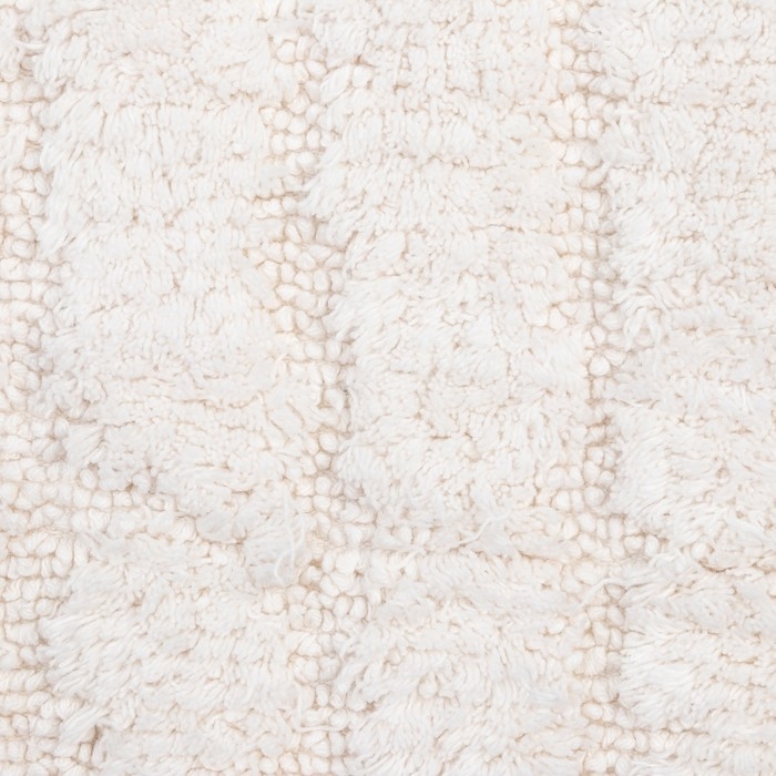 Ковер Этель "Waves" &Oslash; 100 см, молочный,  70% хлопок, 30% п/э, 1500 г/м2