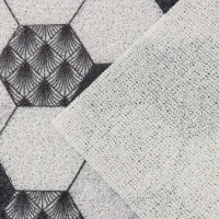 Коврик придверный грязезащитный Доляна &laquo;Мрамор&raquo;, вырезной, 80&times;120 см, цвет серый