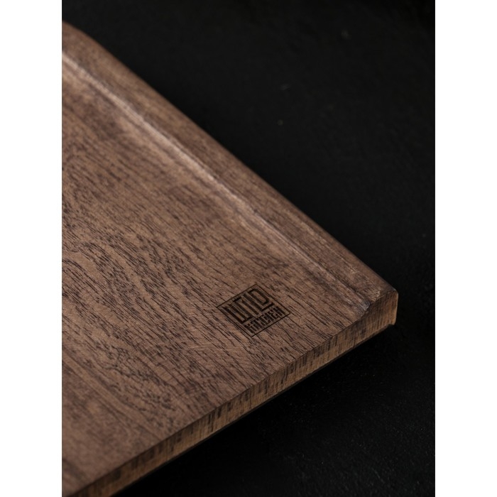 Доска разделочная для подачи Wild Kitchen, 32&times;19&times;2.5 см, граб темный