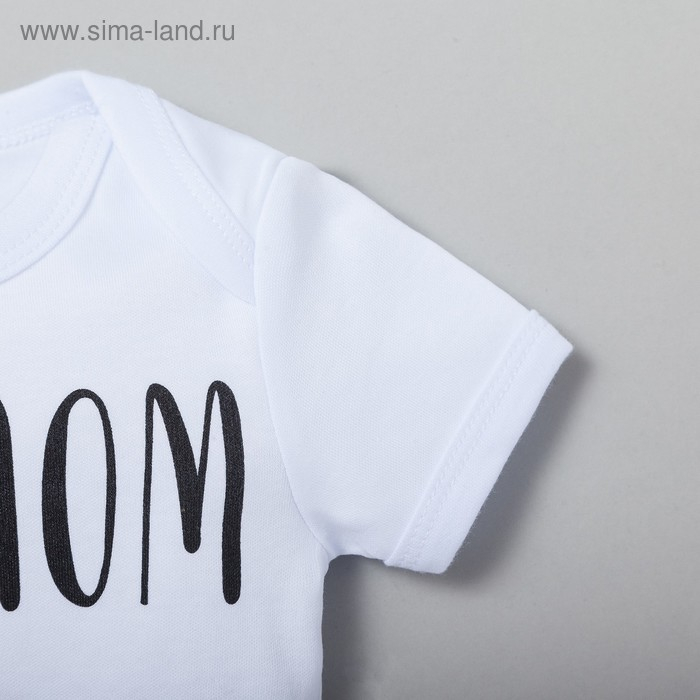 Боди Крошка Я Боди Крошка Я "Love mom", белый, р.22, рост 62-68