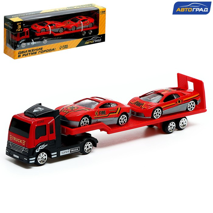 Машина металлическая &laquo;Пожарный автовоз&raquo;, масштаб 1:64