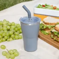 Термостакан Sapporo без логотипа, серый