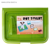 Туалет многофункциональный (под пеленку, со съемной сеткой), 49х36,5х4 см, зеленый Туалет многофункциональный (под пеленку, со съемной сеткой), 49х36,5х4 см, зеленый