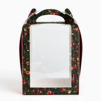 Складная коробка под маленький торт «Роскошная ёлка», 15 х 15 х 18 см, Новый год Складная коробка под маленький торт «Роскошная ёлка», 15 х 15 х 18 см, Новый год