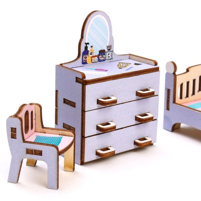 Кукольная мебель &laquo;&lrm;Спальня&raquo;&lrm;