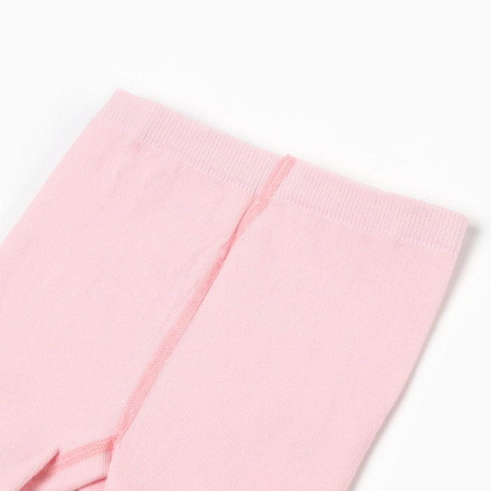 Колготки детские ажурные, цвет светло-розовый, рост 86-92 см