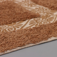 Коврик для дома Доляна &laquo;Вензель&raquo;, 50&times;80 см, цвет коричневый